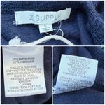 Z Supply  Navy Blue Terry Dolman Long Sleeves Pullover Crop Top Small Casual Cozy Photo 9