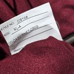 Cynthia & Sahar *Flawed* Mermaid Dress with Slight Train in Cabernet CS108 XL Red Photo 4