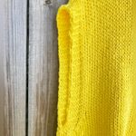 Voyageur by Mersea yellow knit sleeveless sweater vest made in Italy 100% cotton Size M Photo 4