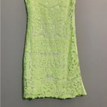 Yoana Baraschi  Neon Sequin Lace Overlay Slip Dress Size 2 Photo 3