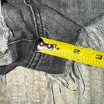 We The Free People Low Waist Fray Hem Button Fly Jean Short Shorts Size 31 Black Photo 4