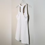 Theory White Ivory Mini Tennis Summer Pique Dress Photo 7