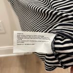 Theory  Navy and White Striped Open polo Tank Top Photo 3