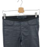 Helmut Lang Dark Wash Skinny Jeans Faux Leather Coated Pull-On Size 25 Photo 3