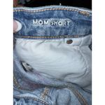 American‎ Eagle Women's Sz 10 Flower Embroidered Pocket Mom Distressed Shorts Blue Photo 3