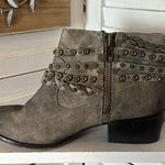 Naughty Monkey  Studded Strap Booties Gray Photo 4