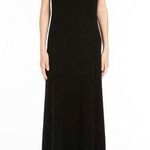 Max Mara ‘S Dress Black Scoop Neck Sleeveless Maxi Slip Dress Sz S EUC LBD Photo 0
