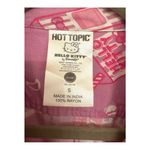 Hello Kitty Hot Topic  Pink Strawberry Milk Button-Up Shirt Retro | Kawaii S Photo 2