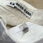 EXPRESS EUC  White Distressed Jean Shorts Photo 2