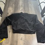 Vintage Banjo Dallas Texas Corduroy Crop Western Jacket With Shoulder Pads Black Size M Photo 4