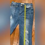 Almost Famous  Distressed Blue Flare Jeans Photo 3