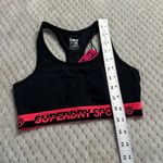 Superdry  Sport Core Essential Sports Bra Women's 2 Black Pink Racerback NWT Photo 3