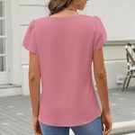 NWOT ~ Women's Dusty Pink V Photo 2