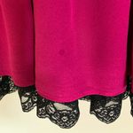 RED Valentino | Silk Crepe Magenta Bow Mini Dress Medium Photo 4