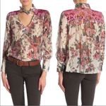 Aratta Silent Journey Diana Tie Neck Top Floral Photo 1