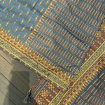 Pakistani/Indian 3pc Blue & Multi Color Embroidery Printed Shalwar Kameez Size M Photo 5