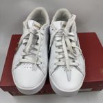 Puma Court Sneaker, White, Women's Casual Low Top Leather Shoes Size 6.5 Photo 2