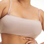 Good American Bikini Top/Bando | Muted Rose Color with Shimmer | Sz M/L - 90’s Photo 16