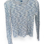 Old Navy Blue  plush ribbed long sleeve shirt size Medium Photo 0