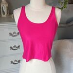 No Boundaries Crop Top Stretchy Pink Tank Womens Small Photo 2