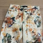 Peruvian Connection  Women’s Cotton Floral Watercolor Pant Size 6 Photo 0