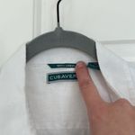 Women’s Cubavera linen pocket front shirt White Size XL Photo 3