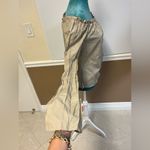 United Colors Of Benetton Off-Shoulder Blouse Women’s Size M Beige Button Front Photo 6