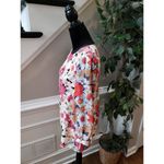 Tinley Road Blouse Women S Multicolor Floral Long Sleeve Lined Dressy Top Photo 5