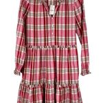 J.Crew NWT Plaid Ruffle V-neck Long Sleeve Dress 0 Photo 0