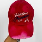 Atlanta Braves 2021 World Series Winner Custom Bleach Splatter Dad Hat OS Photo 0