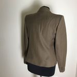 Harvé Benard Harve Bernard Tan Tweed Double Breasted Wool Blazer Photo 4