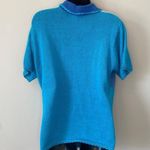 Ocean Nautical Fish Novelty Beach Blue Knit Sweater Sz Medium Vintage Grannycore Photo 6