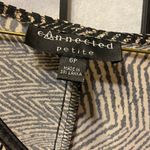 Connected Apparel Connected dress short sleeves brown and tan v neck  size sp Photo 4