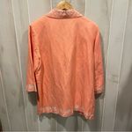 Bob Mackie Cute  NWT peaches and cream linen blend oversized blazer embroidery Photo 4