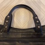 Botkier Black Leather Fringe Shoulder Handbag with Gold Hardware Photo 2