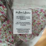 For Love & Lemons Natalie Crop Top Blouse Long Sleeve Floral Ivory Casual Pink Photo 13