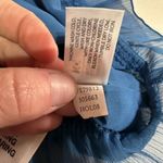 Old Navy NWT Y2K Flutter Sleeve Blue Short Sleeve Blouse Sheer Lace Gauzy Small Photo 9