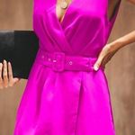 VICI Magenta Belted Romper   Photo 0