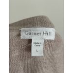 Garnet Hill Womens Large Waterfall Cardigan Linen Blend Oversized Cozy Neutral Photo 1