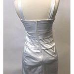 B Darlin B. Darlin Womens Dress Junior Size 3 4 White Satiny Party Cocktail Flaw Photo 2