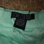 Love Culture Flowy Mint Ruffled Shorts Photo 2