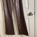 Garage Brown Faux Leather Flare Pants Size small Photo 4