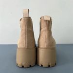 Steve Madden Howler Sand Suede Chelsea Lug Sole Ankle Boots Photo 6