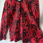 Vintage Victor Costa 2 Piece Red and Black Satin Tank Top Blouse and Jacket Size 12 Photo 7