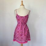 Vintage 90s Pink Mandala Print Sleeveless Dress Size 8 Photo 7