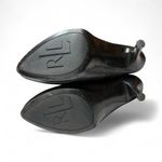 Ralph Lauren  Leola Cuffed Black Leather Pointy Toe Bootie Stiletto Size 8.5 Photo 6