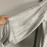 Hailey & Co. Gray Heather Velour Balloon Sleeve Sweatshirt with Leopard Star Sz L Photo 5