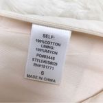 Le lis Cream Pleated Mini Skirt Tennis Peplum Schoolgirl Cotton Beige Size Small Photo 6