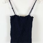 Show Me Your Mumu Emanuelle Smocked Top Black Adjustable Straps S Photo 2