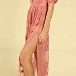 Wishlist As You Wish Womens Embroidered Lace Maxi Dress Photo 4